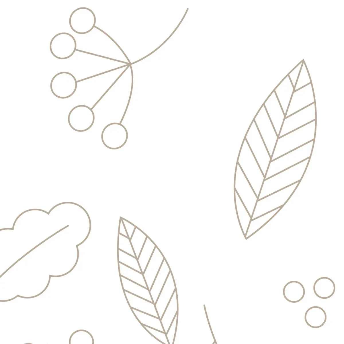 Illustration numéro 3 du produit Papier peint panoramique enfant danse des feuilles gris clair 375x250c