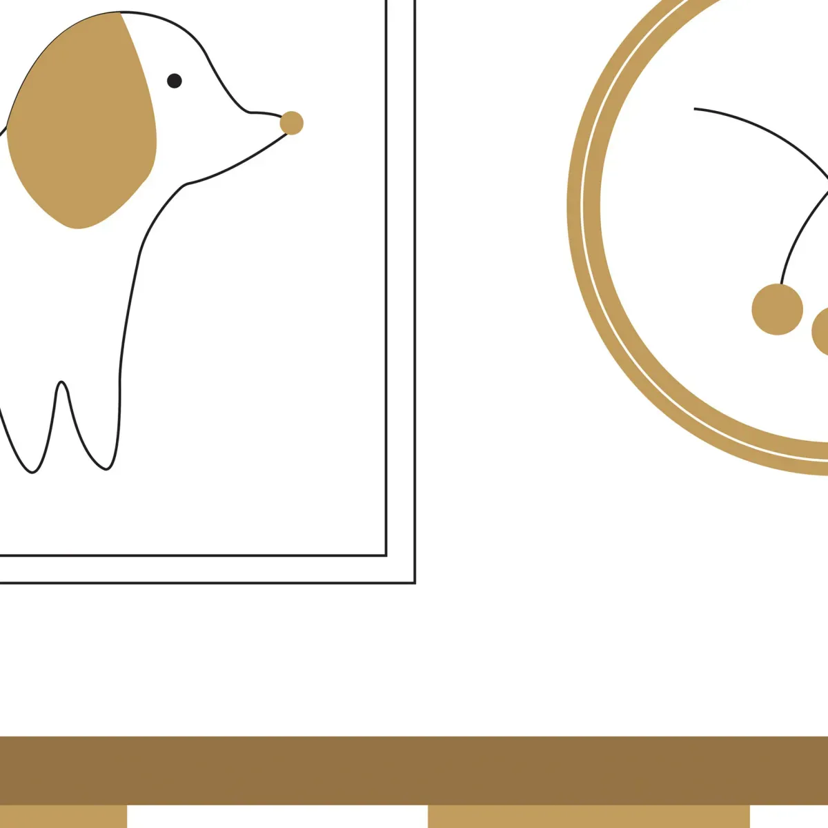 Illustration numéro 3 du produit Papier peint panoramique enfant petits explorateurs jaune 450x250cm