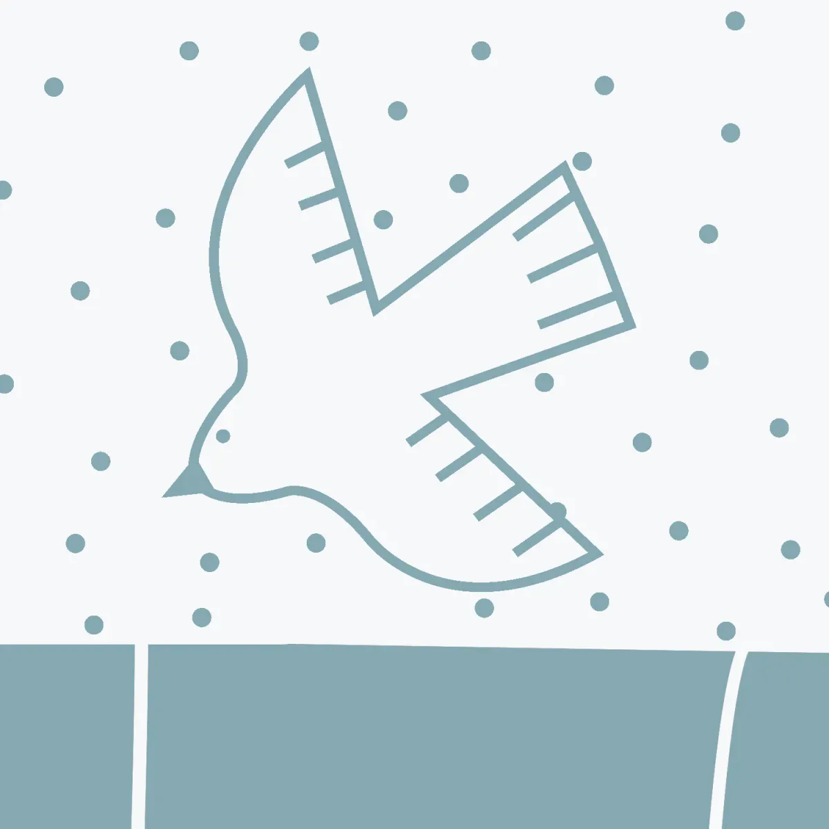 Illustration numéro 3 du produit Papier peint panoramique enfant oiseaux bleu ciel 150x250cm