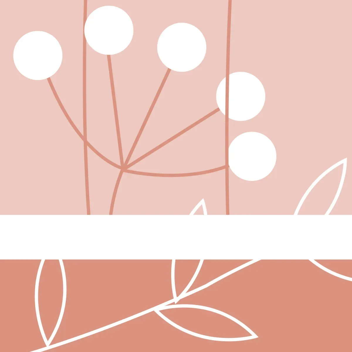 Illustration numéro 3 du produit Papier peint panoramique enfant mélodie des plantes rose 375x250cm