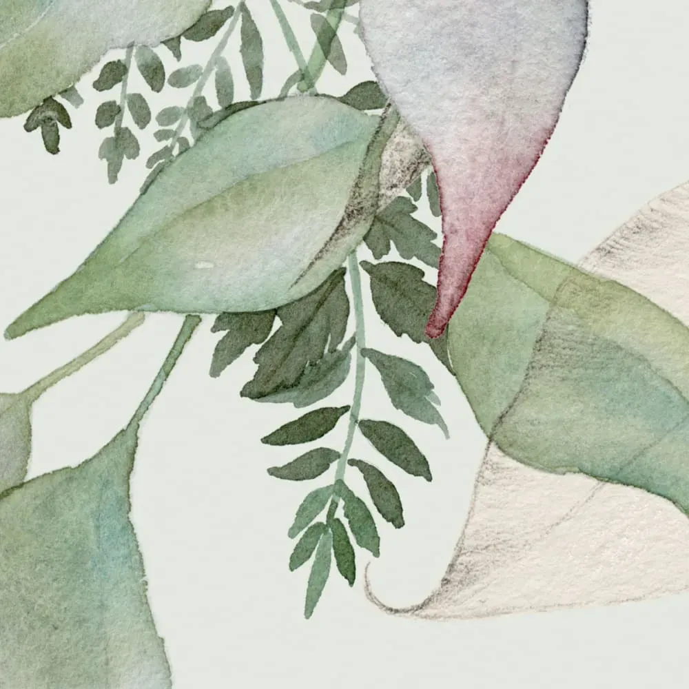 Illustration numéro 3 du produit Papier peint panoramique esprit nature vert clair 300x250cm