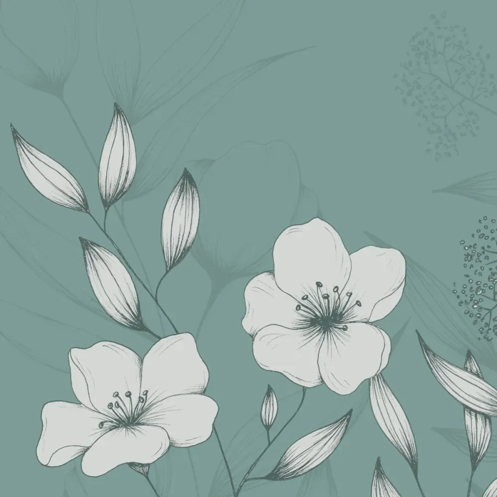 Illustration numéro 3 du produit Papier peint panoramique ode au feuillage vert 375x250cm