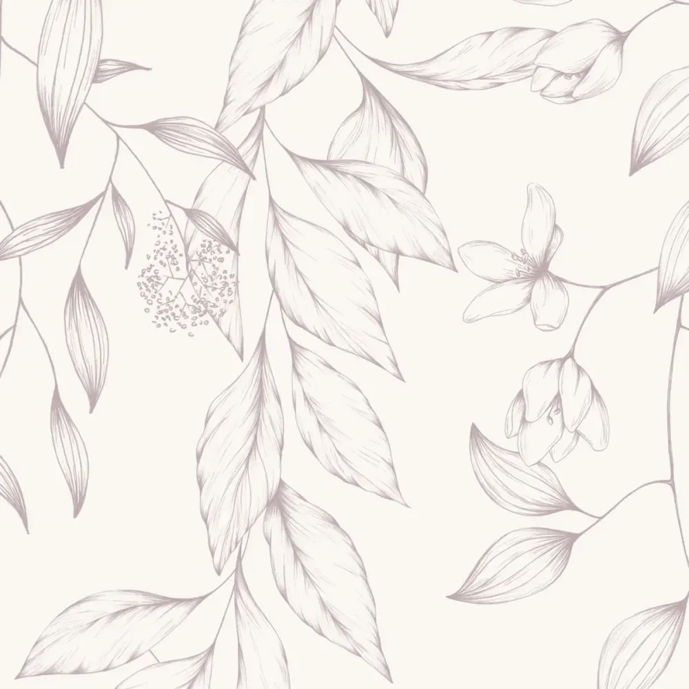 Illustration numéro 3 du produit Papier peint panoramique florale rose 450x250cm