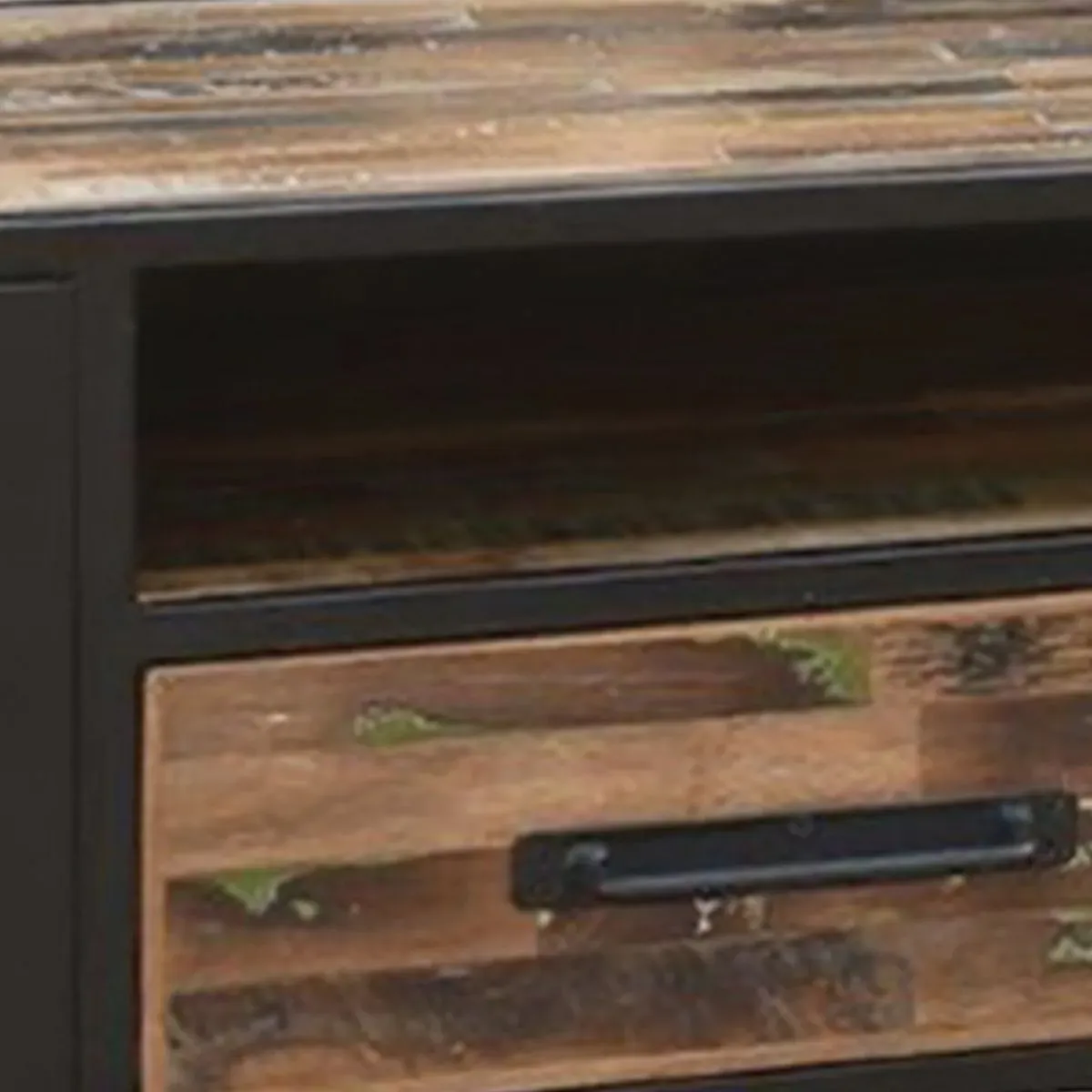 Illustration numéro 3 du produit Meuble  tv 3 tiroirs manguier massif recyclé