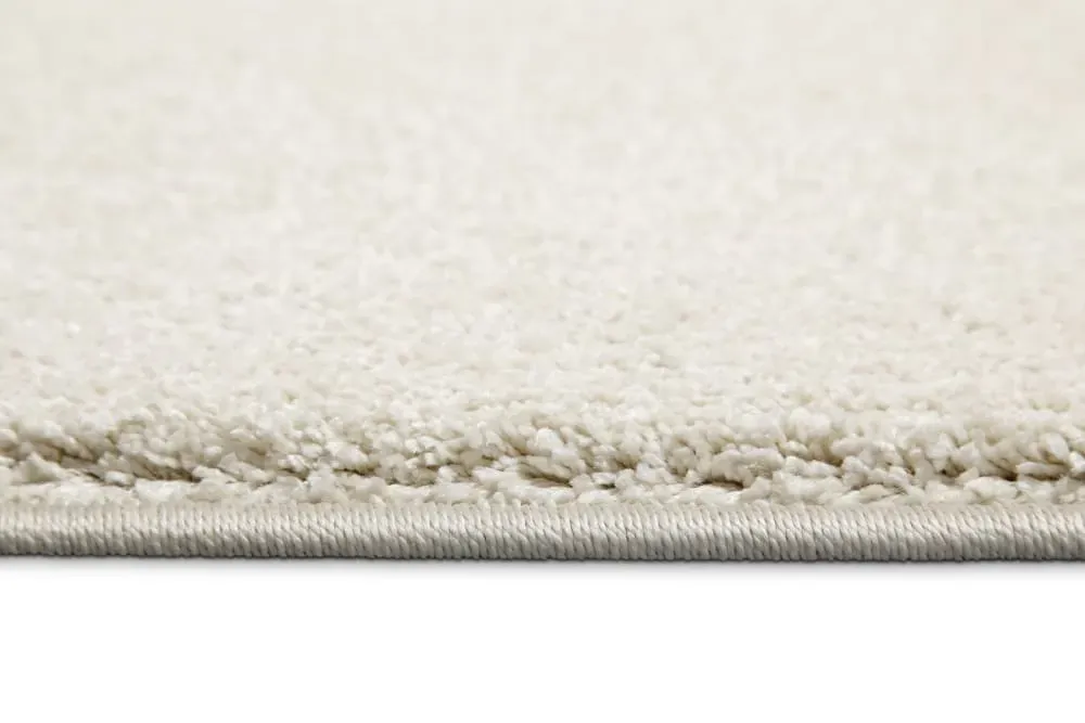 Illustration numéro 3 du produit Tapis uni poils ras beige ivoire belle densité 80x150