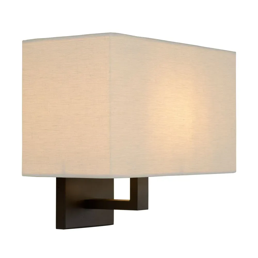 Illustration numéro 3 du produit Lampe murale industriellement en noir et blanc H24cm en métal