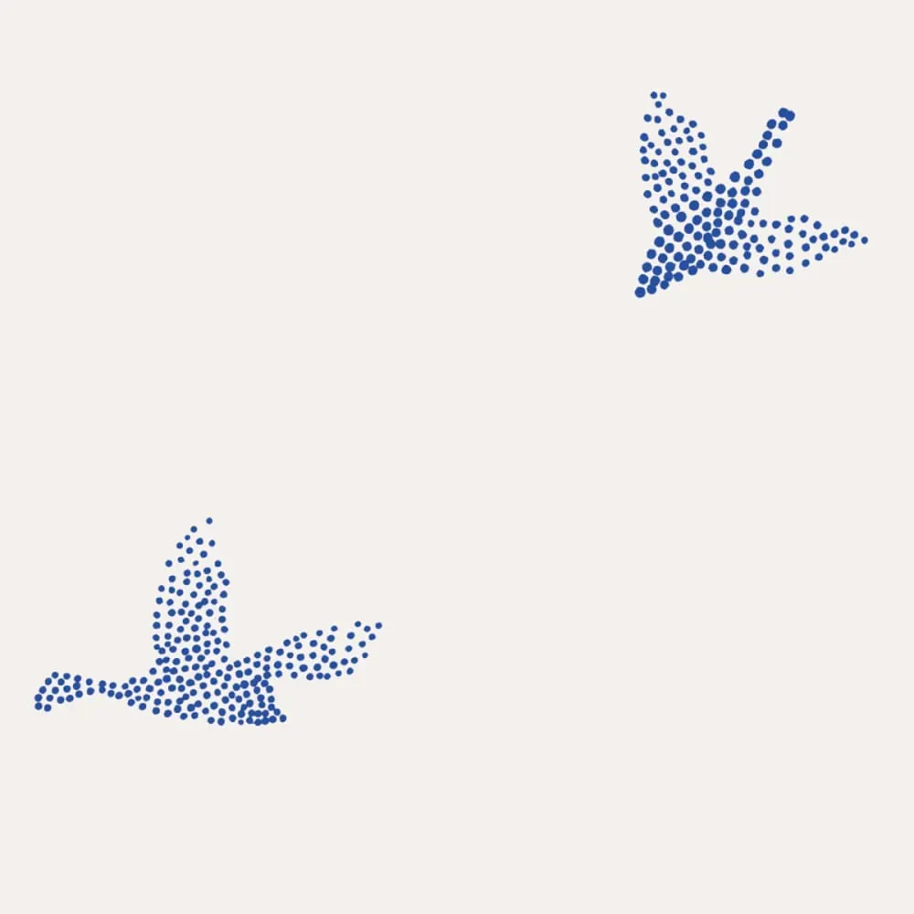 Illustration numéro 3 du produit Papier peint panoramique hirondelles bleu 150x250cm