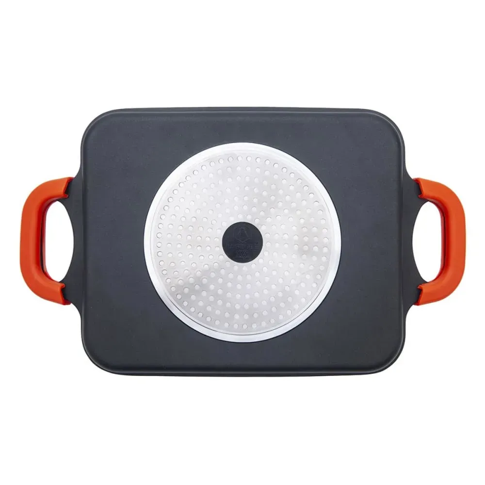 Illustration numéro 3 du produit Plancha en aluminium noir 45cm