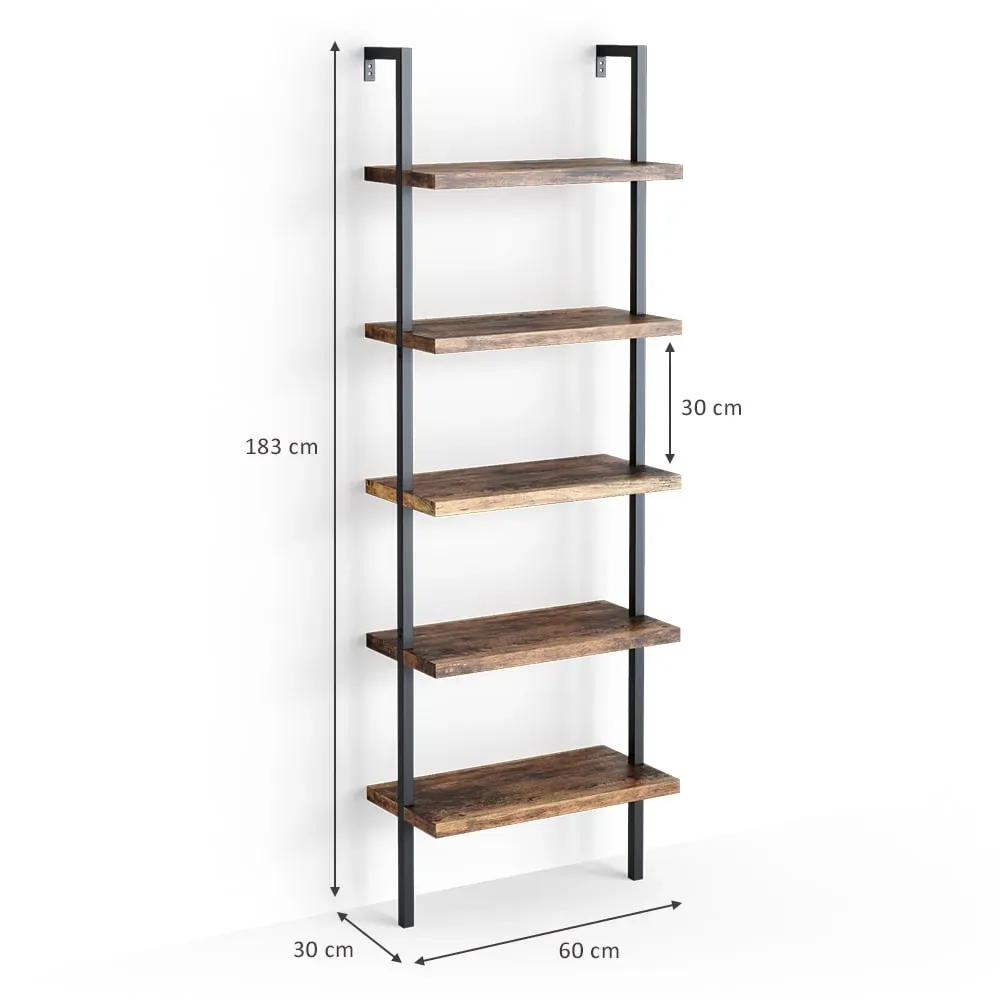 Illustration numéro 3 du produit Bibliothèque , Bois antique 60 x 183cm