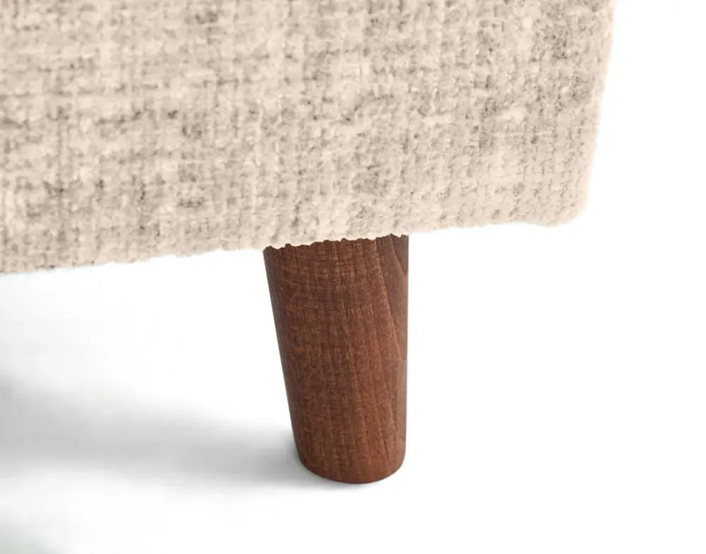 Illustration numéro 3 du produit Canapé 3 places en velours texturé beige