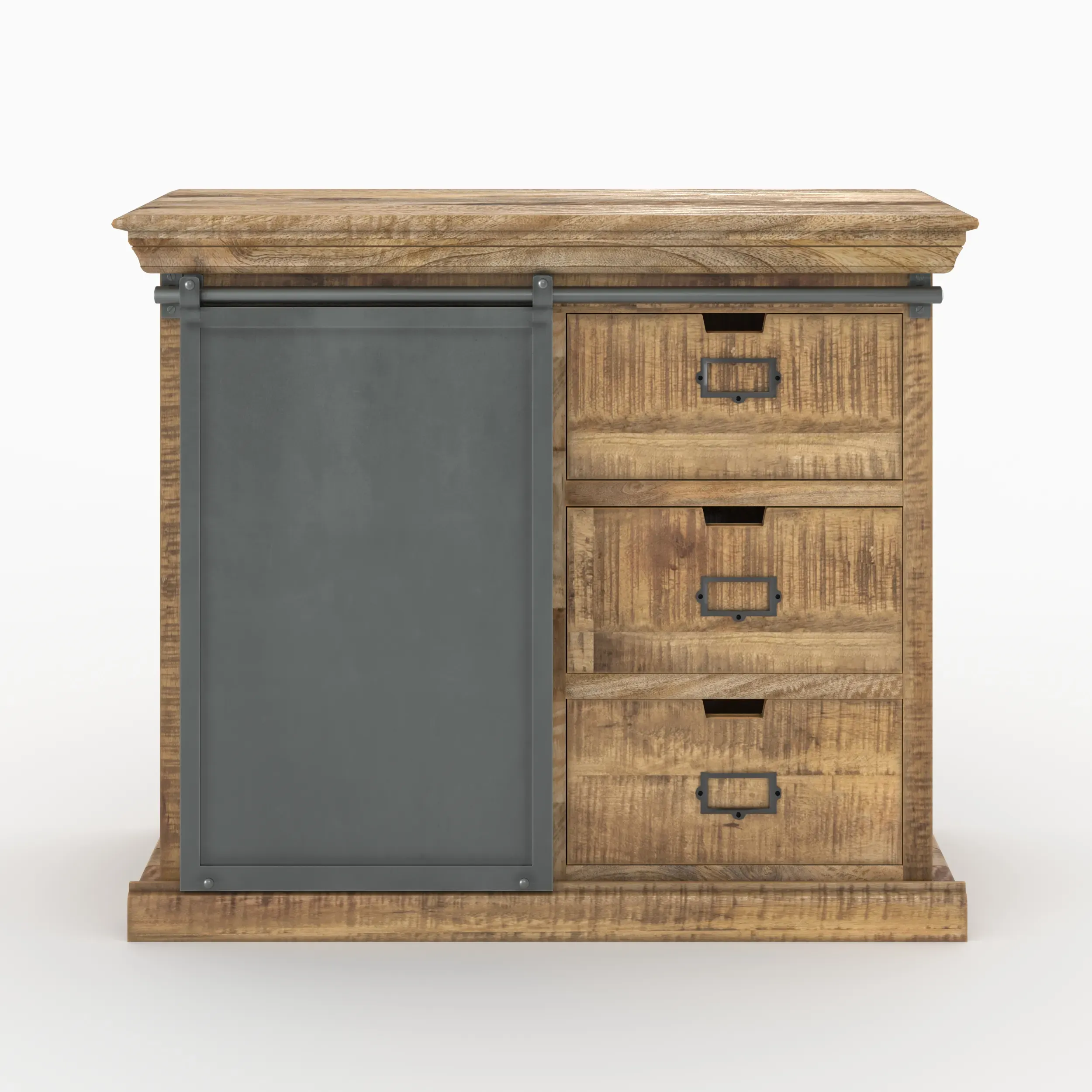 Illustration numéro 3 du produit Ensemble 2 buffets en bois de manguier