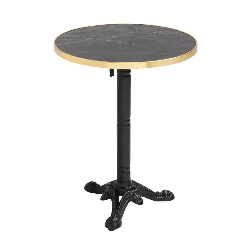 Illustration numéro 3 du produit Ensemble table de terrasse marbre noir et 2 chaises vert