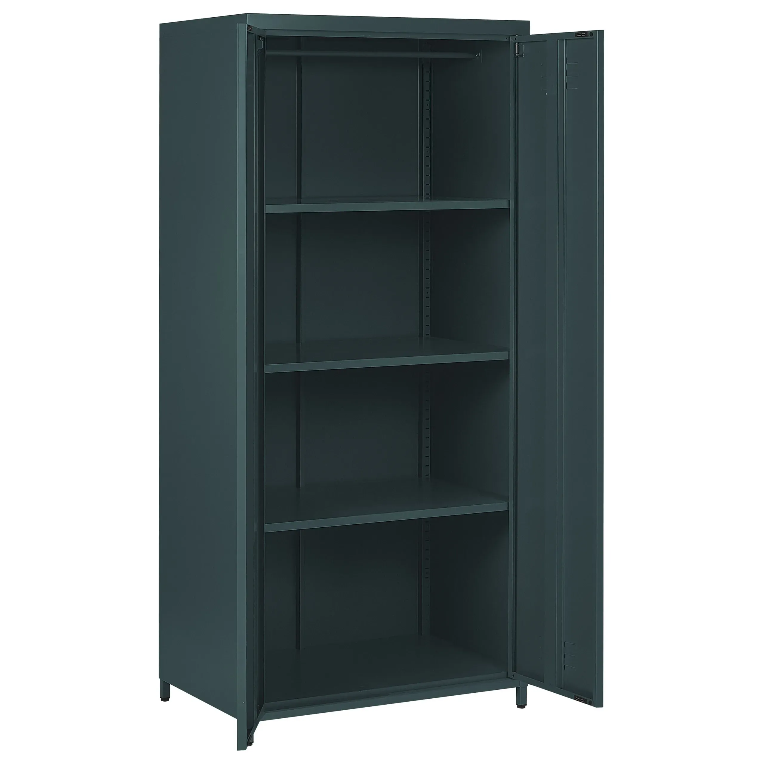 Illustration numéro 3 du produit Meuble de rangement métal gris foncé