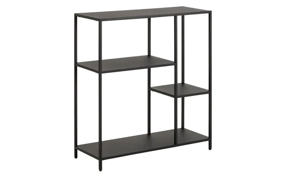 Illustration numéro 3 du produit Bibliothèque scandinave en métal noir 3 tablettes