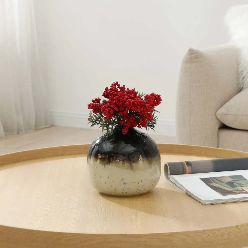 Illustration numéro 3 du produit Bouquet de baies artificiel rouge H20