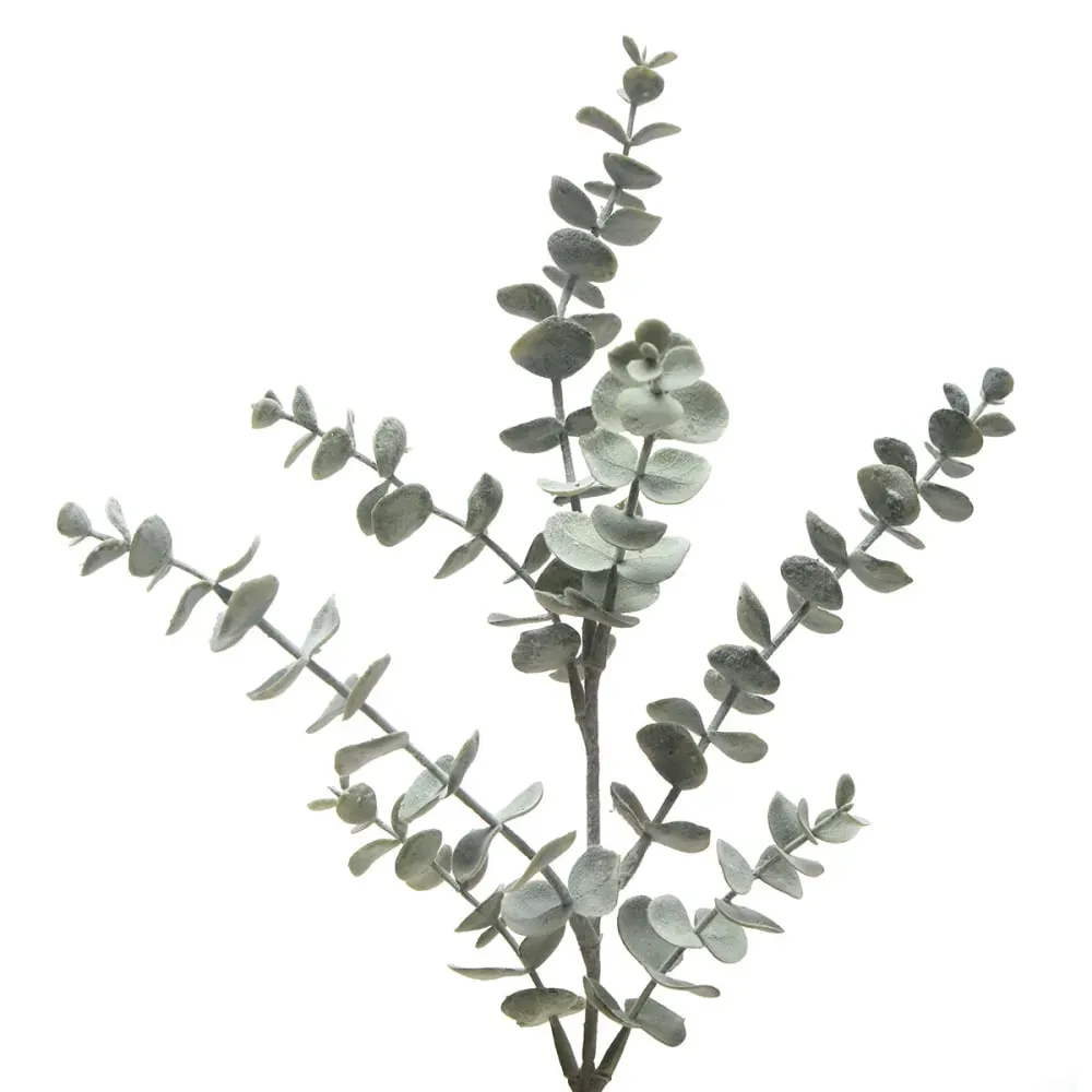 Illustration numéro 3 du produit Tige d'eucalyptus artificielle verte H53