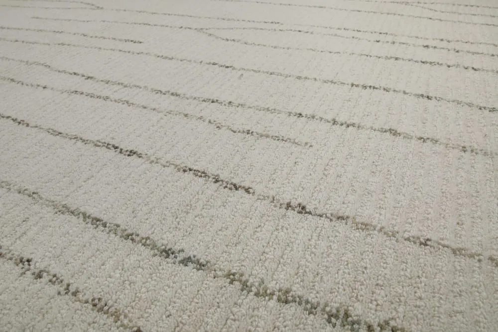 Illustration numéro 3 du produit Tapis pure laine tufté main crème 140x200