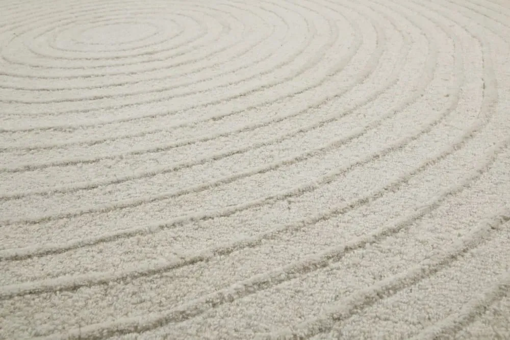 Illustration numéro 3 du produit Tapis pure laine tufté main crème 40x60