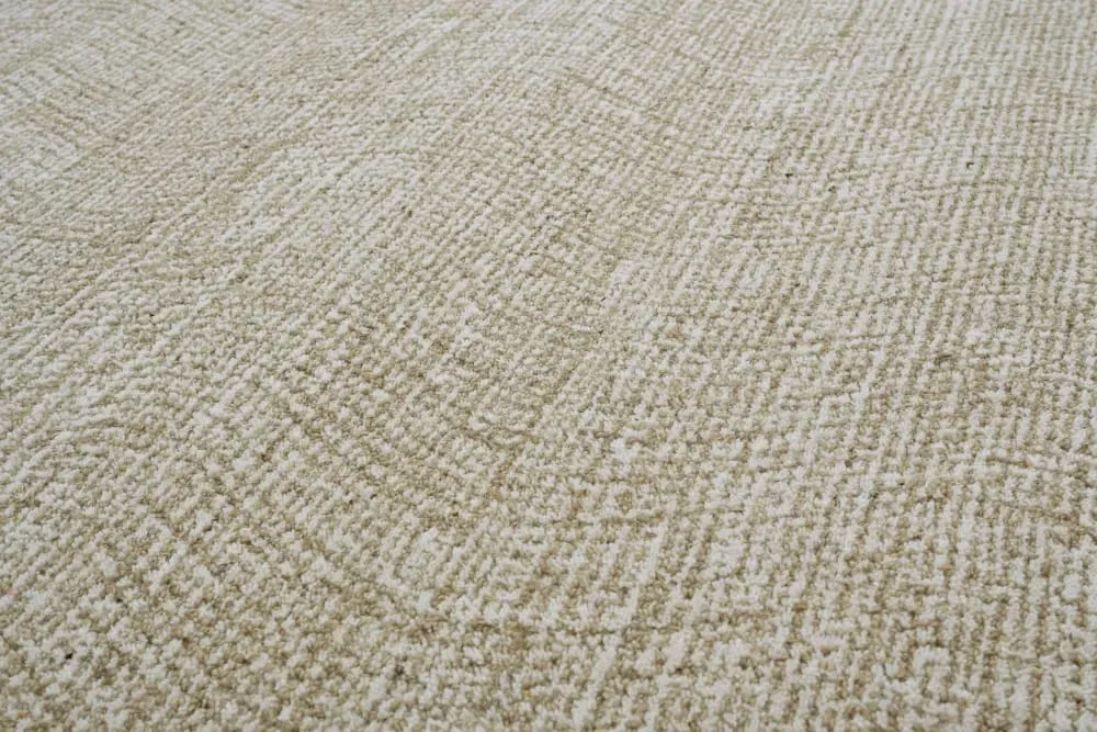 Illustration numéro 3 du produit Tapis pure laine tufté main crème 240x340
