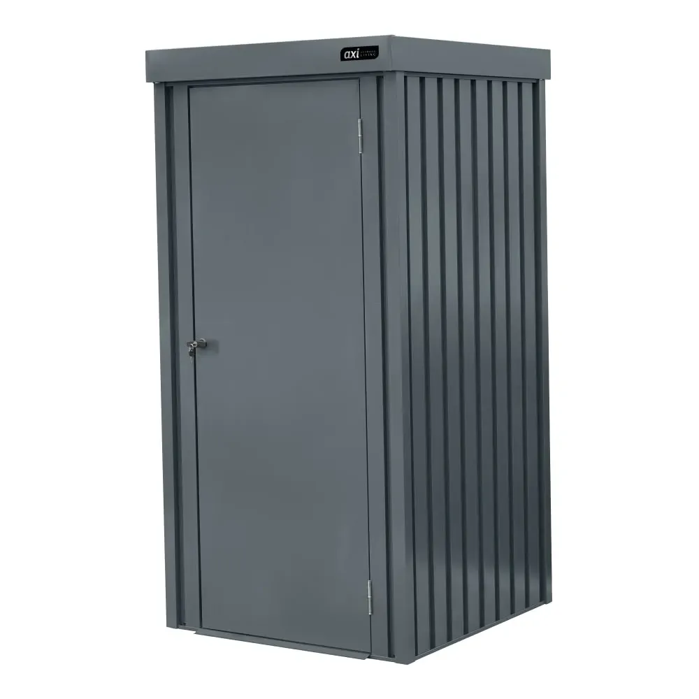 Illustration numéro 3 du produit Armoire de jardin avec serrure, acier, anthracite, 98x93x185 cm 1300L