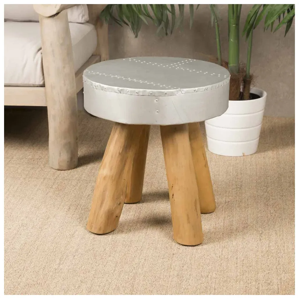 Illustration numéro 3 du produit Tabouret riveté LODGE