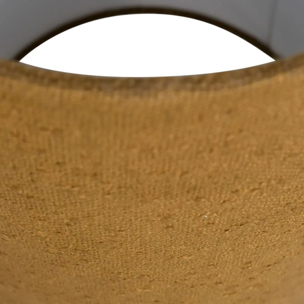 Illustration numéro 3 du produit Lampadaire en fer et bouclette jaune miel