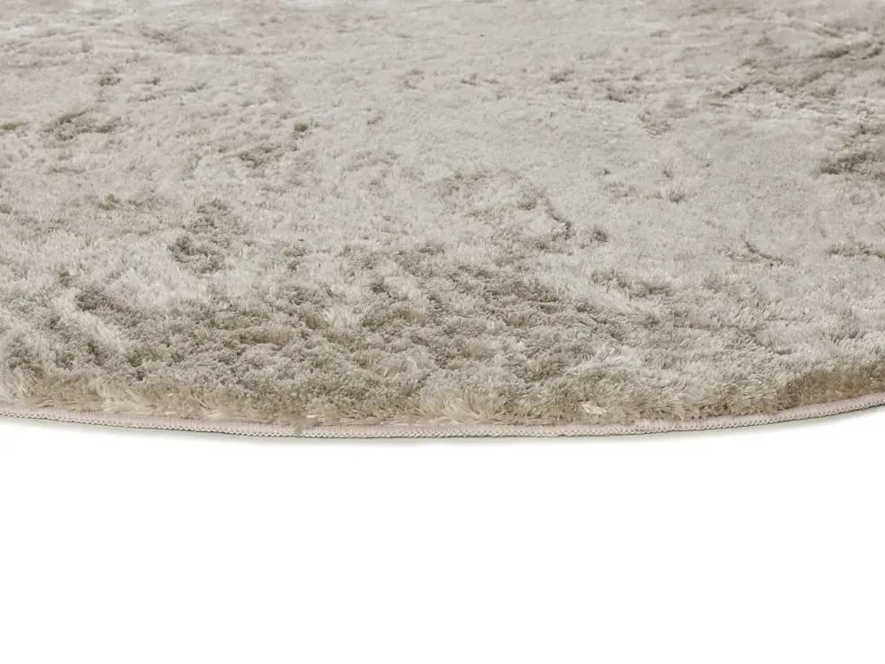 Illustration numéro 3 du produit Tapis rond shaggy pierre  120x120 cm