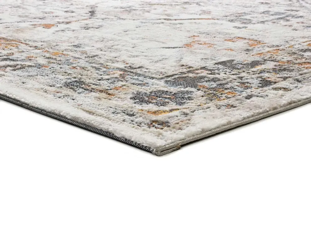 Illustration numéro 3 du produit Tapis vintage beige/rouille/bleu 115x170 cm