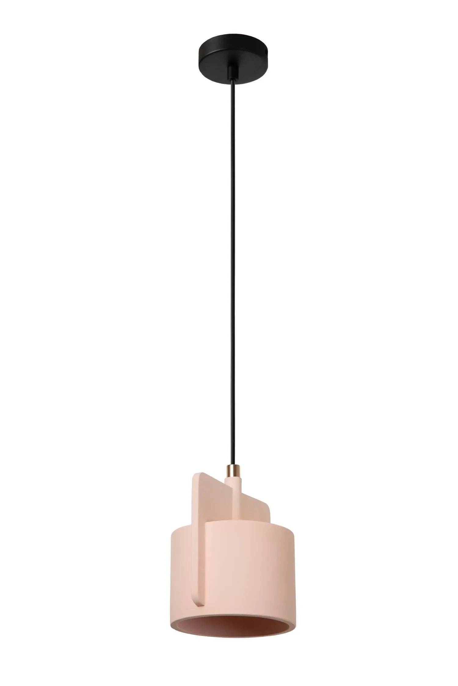 Illustration numéro 3 du produit Suspension béton 1 lumière rose