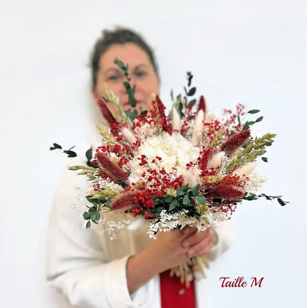 Illustration numéro 3 du produit Bouquet de fleurs séchées M Passion