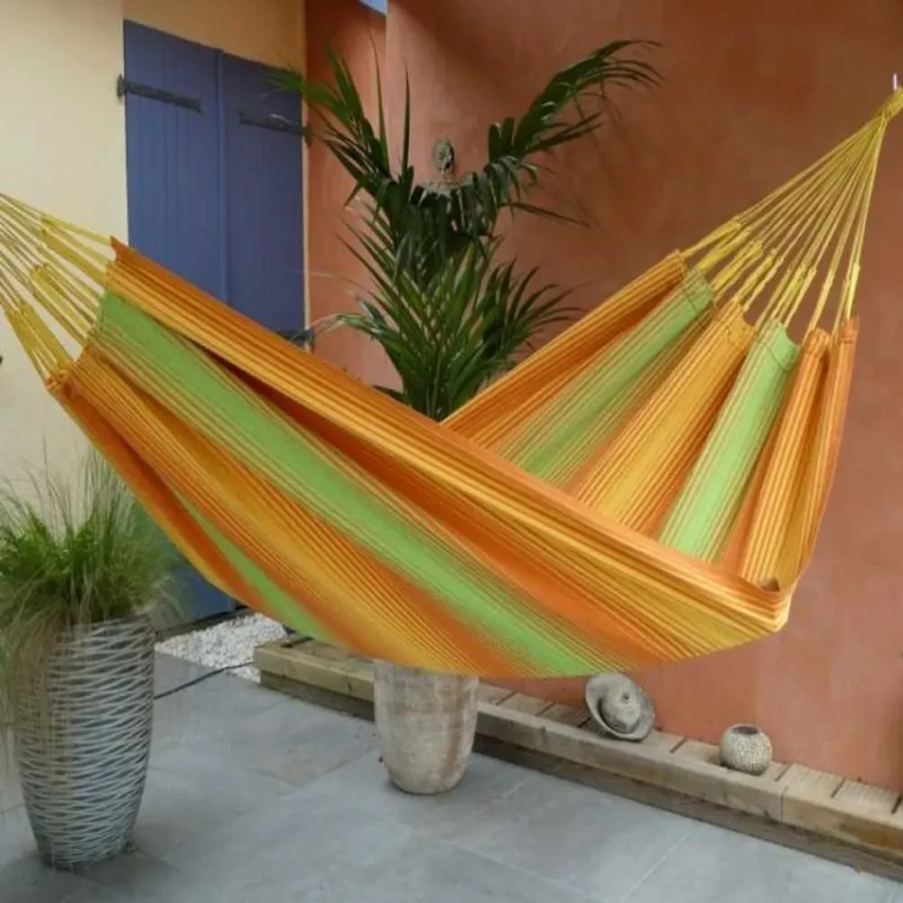 Illustration numéro 3 du produit Hamac XL en coton multicolore