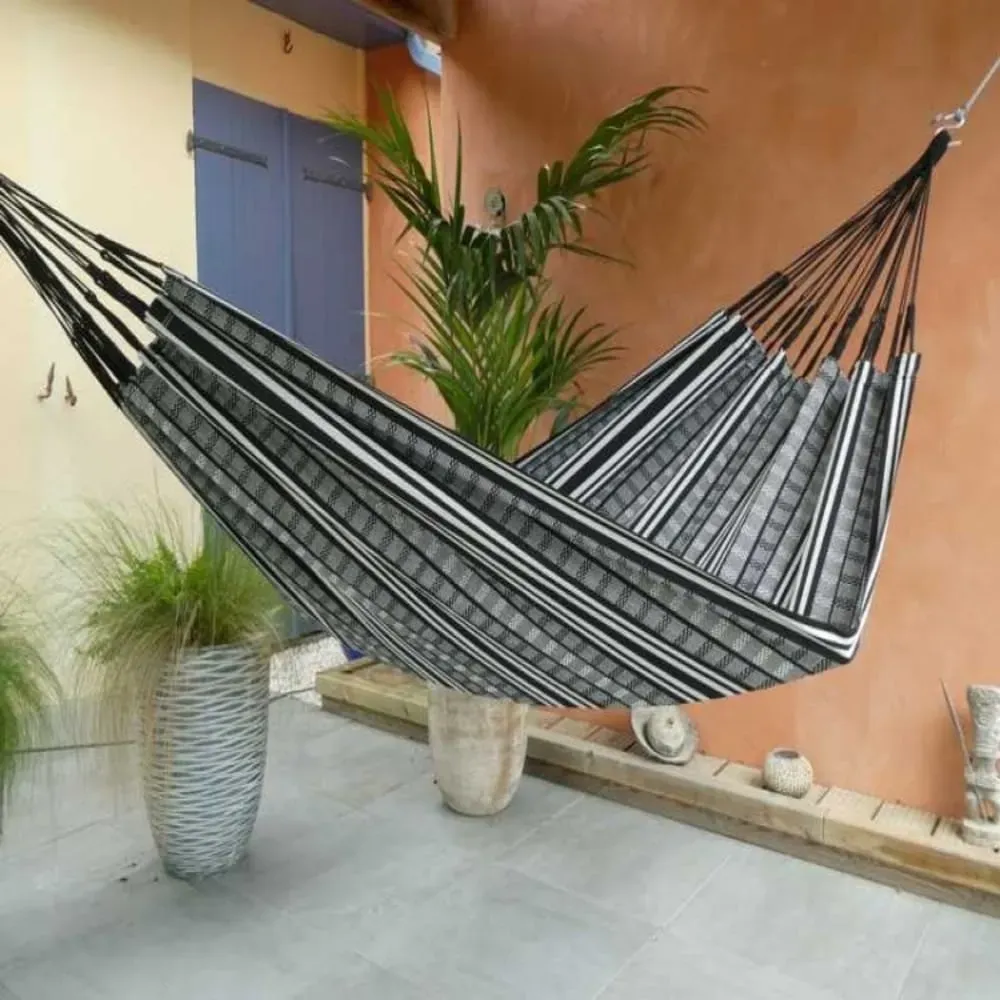 Illustration numéro 3 du produit Hamac XL en coton noir