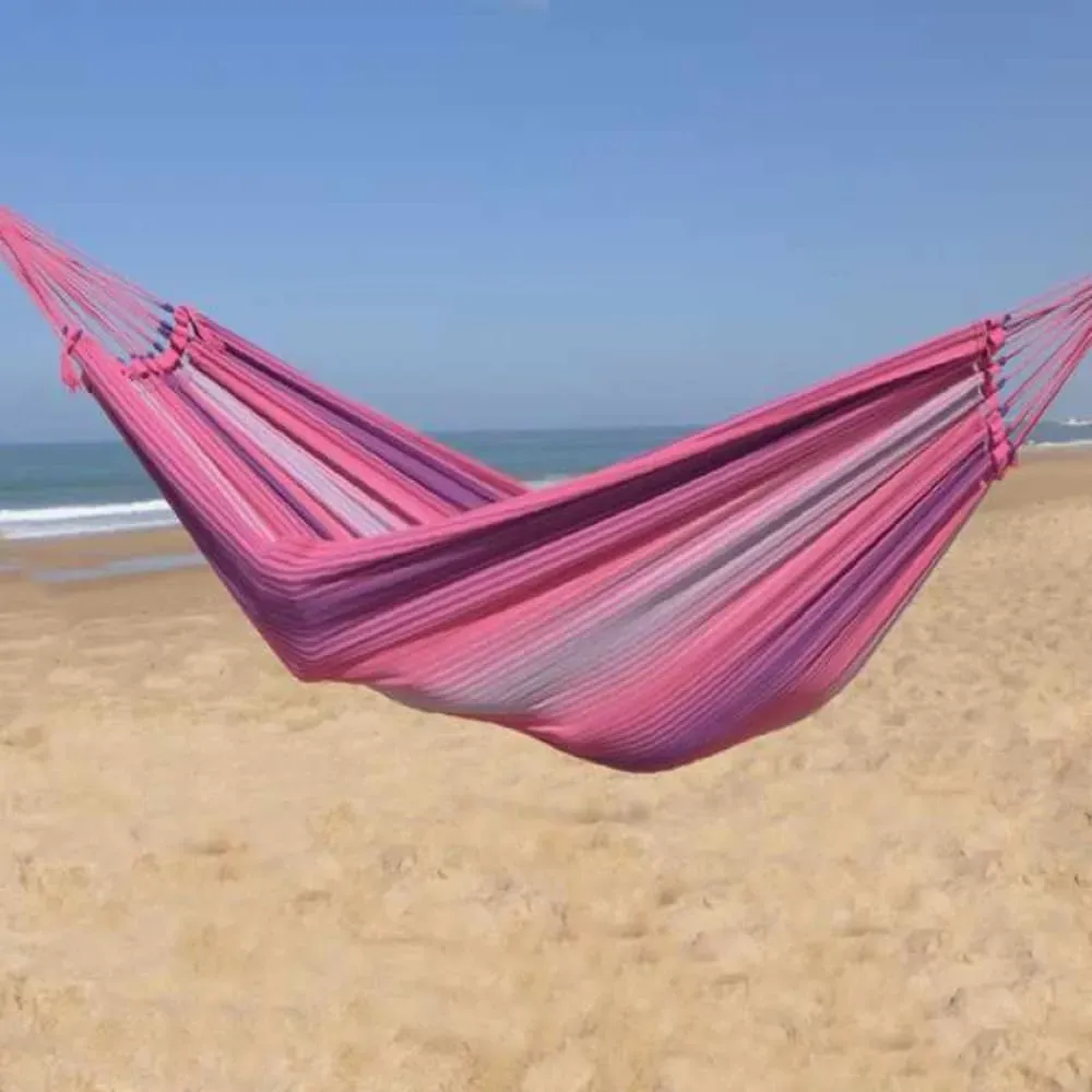 Illustration numéro 3 du produit Hamac L en coton rose