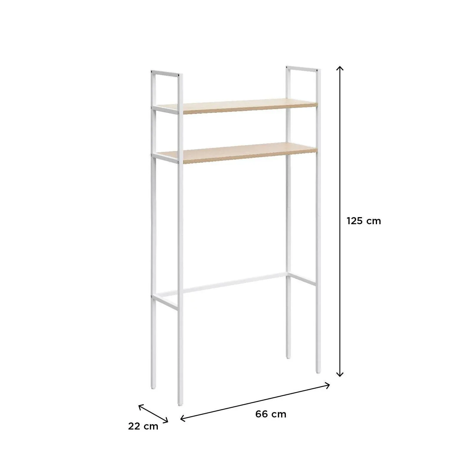 Illustration numéro 3 du produit Etagère pont wc bas blanche