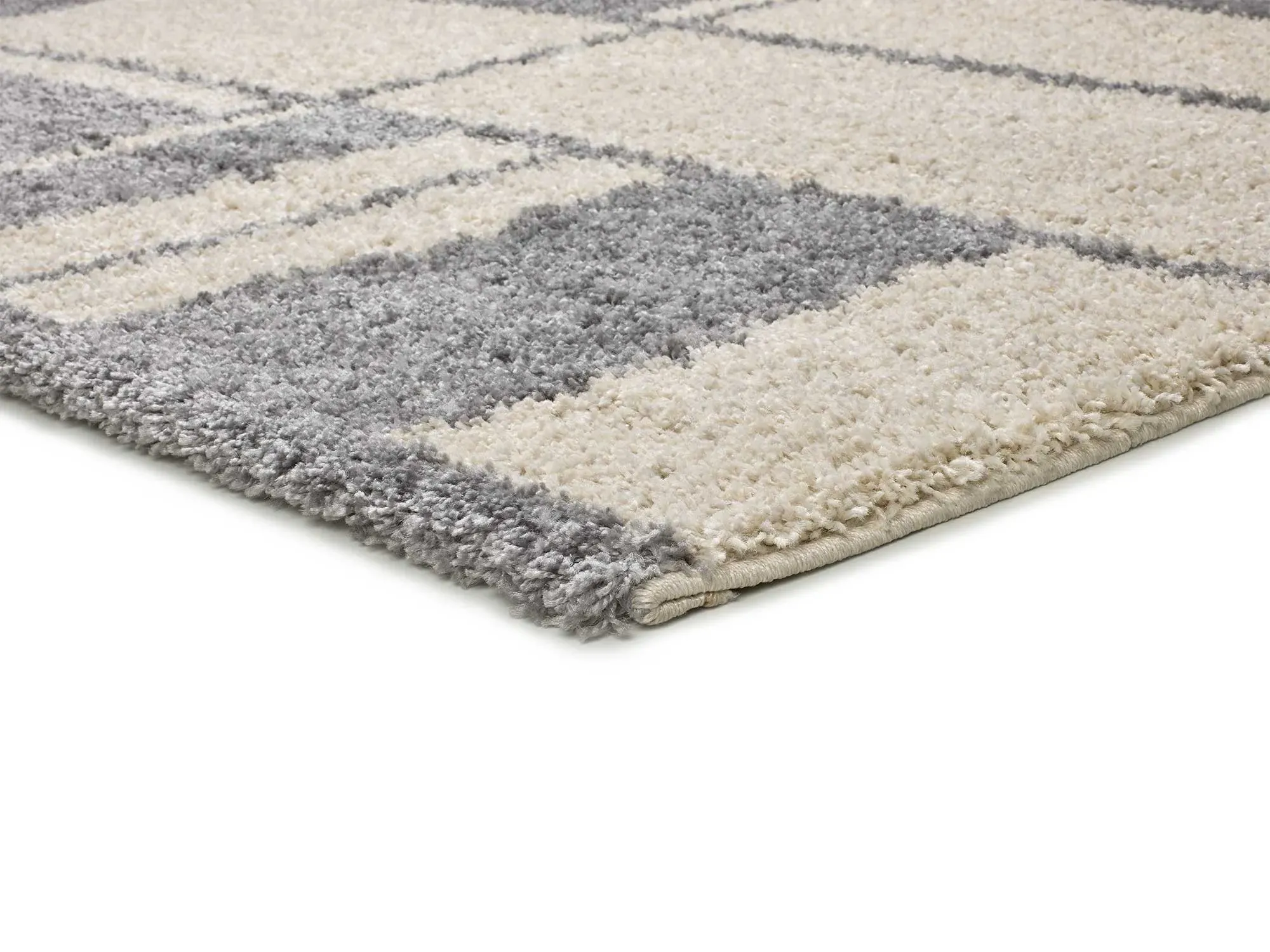 Illustration numéro 3 du produit Tapis shaggy beige/gris 80x150 cm