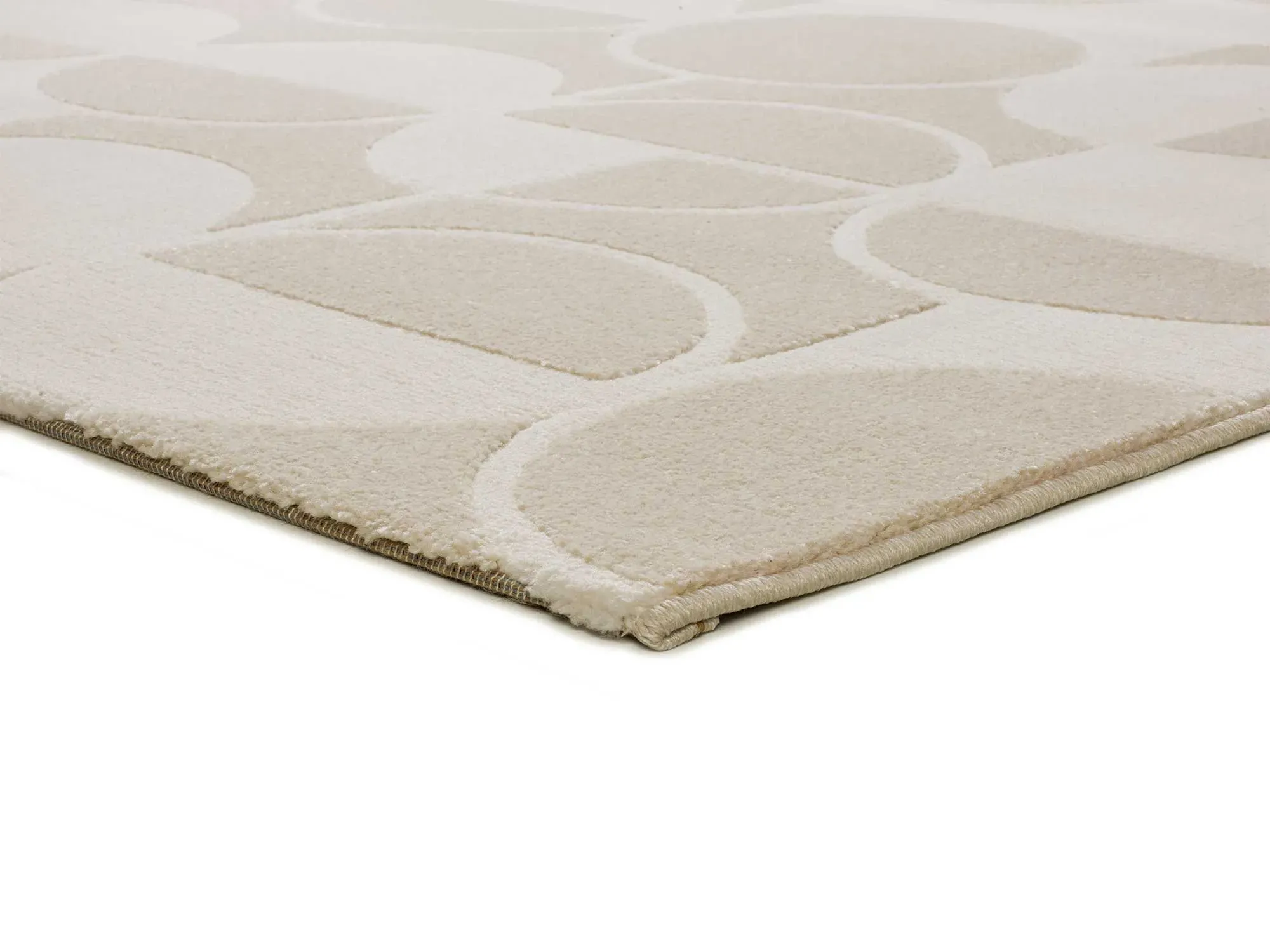 Illustration numéro 3 du produit Tapis à relief blanc/beige 160x230 cm