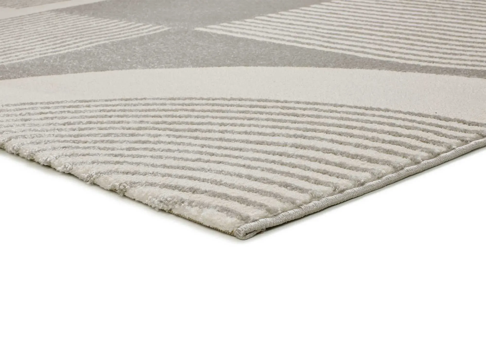 Illustration numéro 3 du produit Tapis à relief blanc/gris 80x150 cm