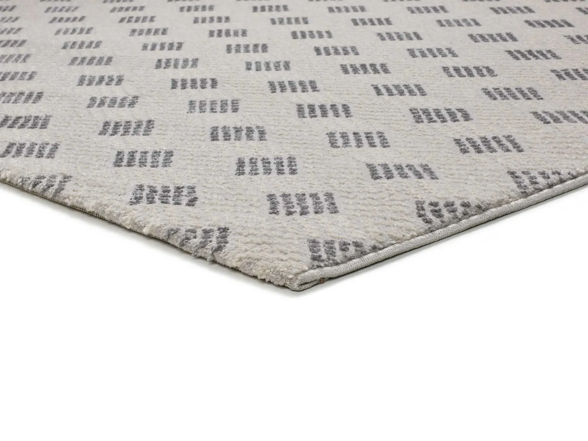 Illustration numéro 3 du produit Tapis à relief gris clair 133x190 cm