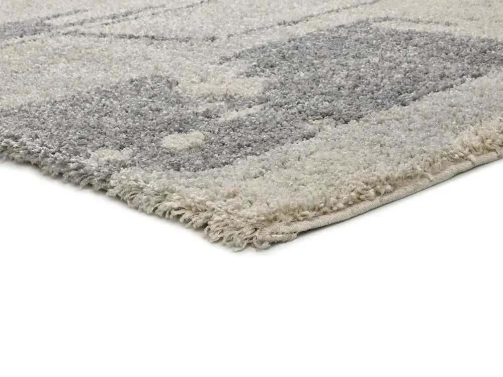 Illustration numéro 3 du produit Tapis shaggy gris/beige 80x150 cm