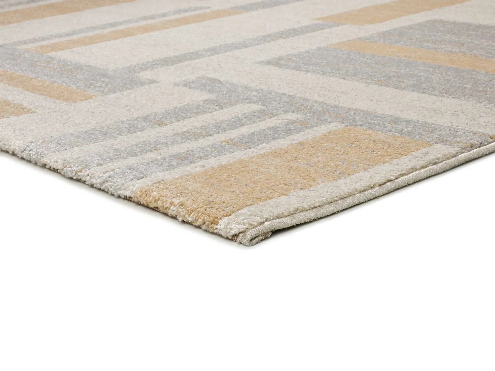Illustration numéro 3 du produit Tapis géométrique beige 160x230 cm