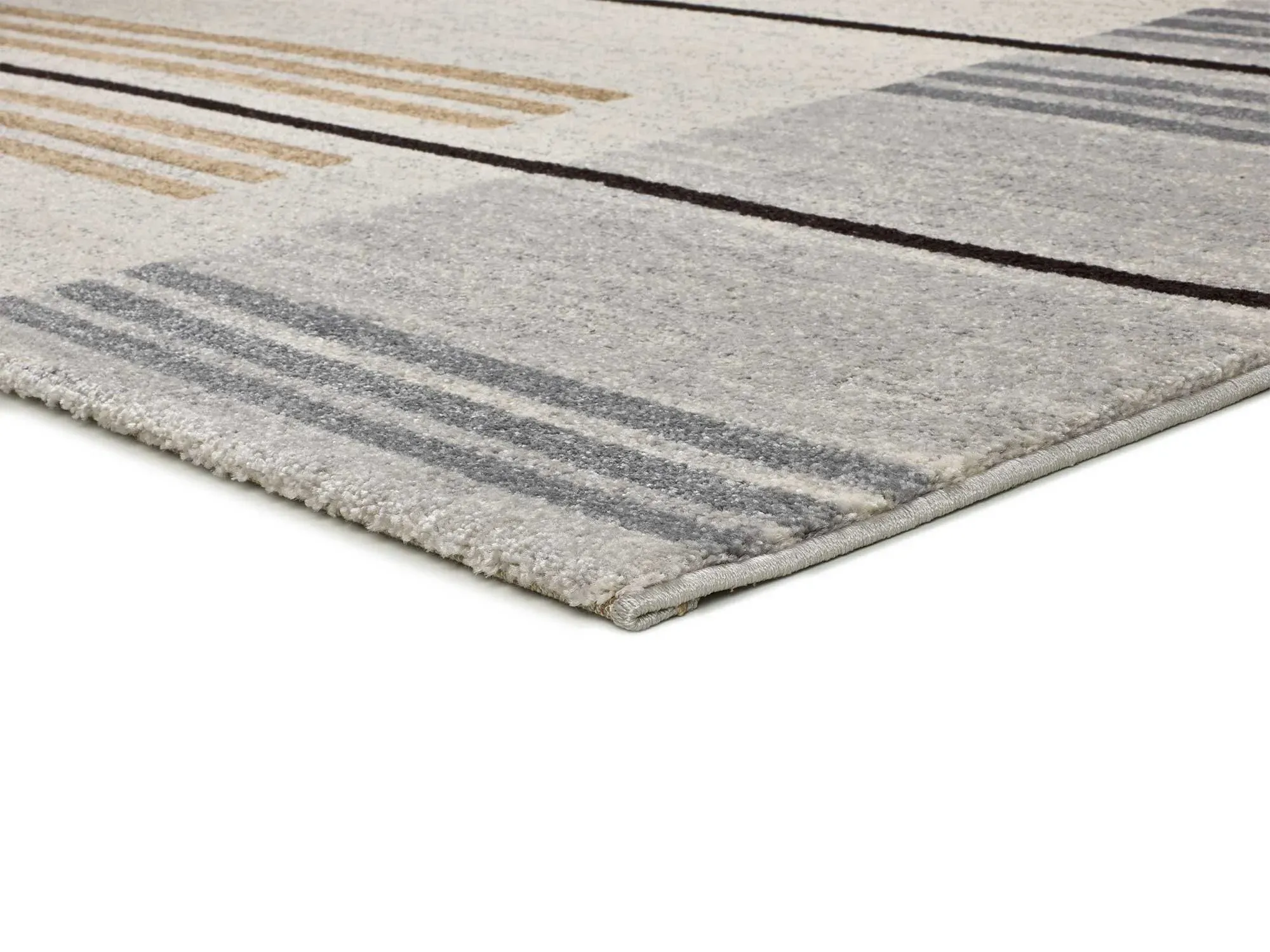 Illustration numéro 3 du produit Tapis ethnique gris / beige 80x150 cm