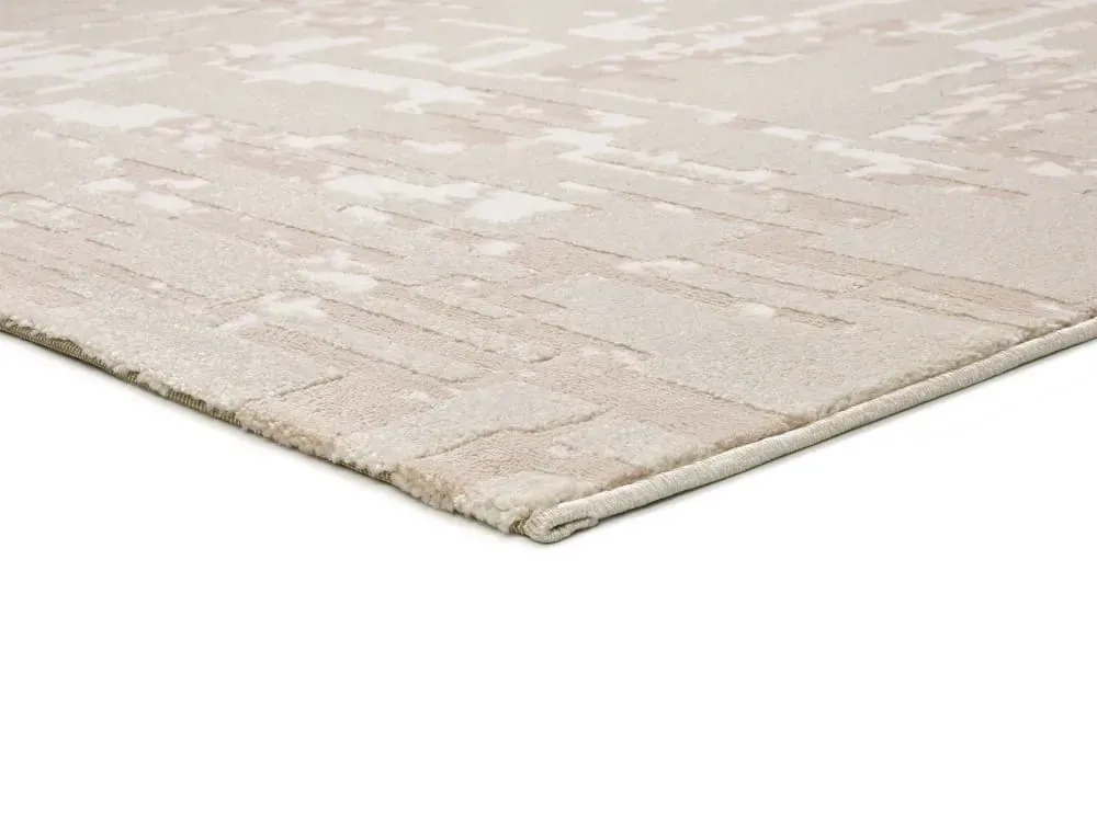 Illustration numéro 3 du produit Tapis à relief moderne beige 133x190 cm