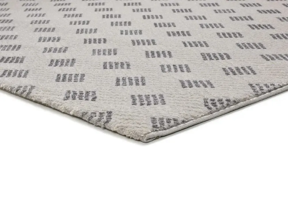 Illustration numéro 3 du produit Tapis à relief gris clair 160x230 cm