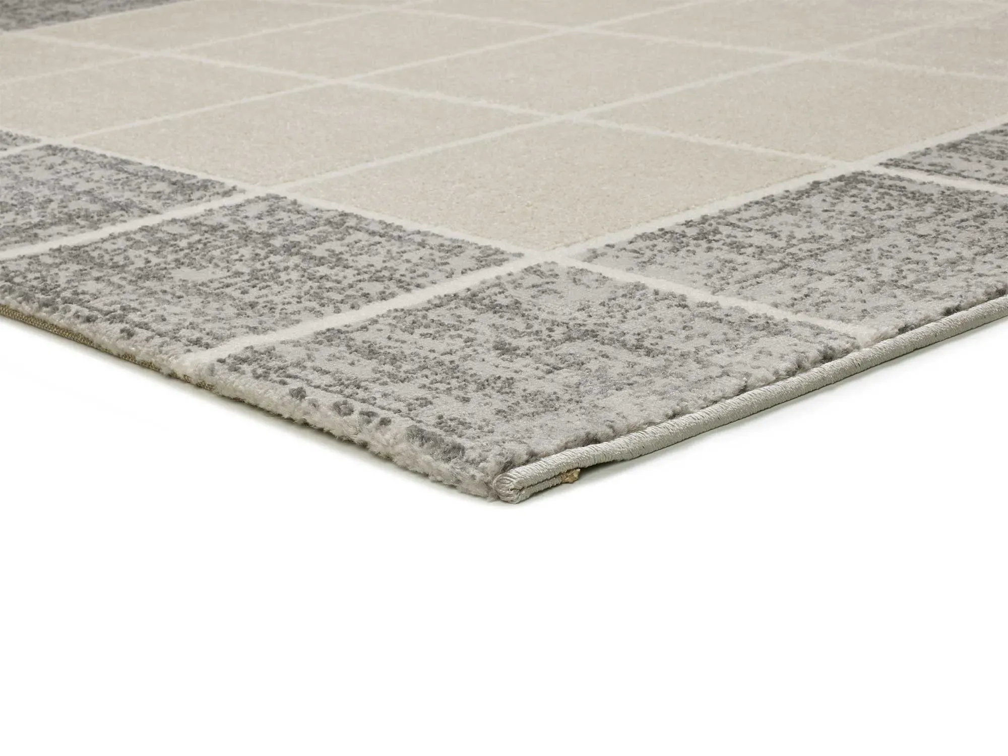 Illustration numéro 3 du produit Tapis à relief beige/gris 133x190 cm