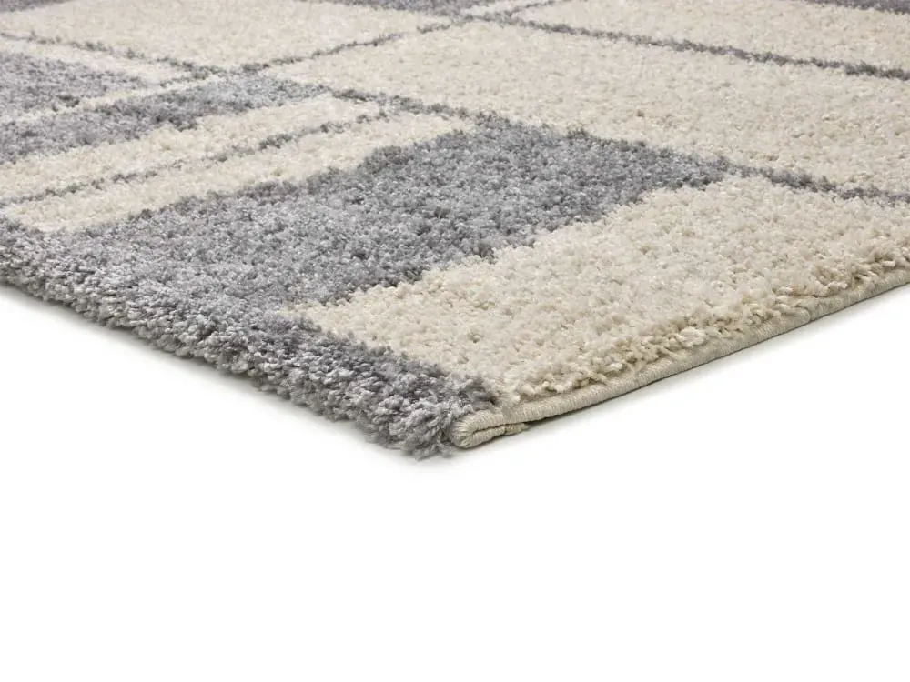 Illustration numéro 3 du produit Tapis shaggy beige/gris 160x230 cm