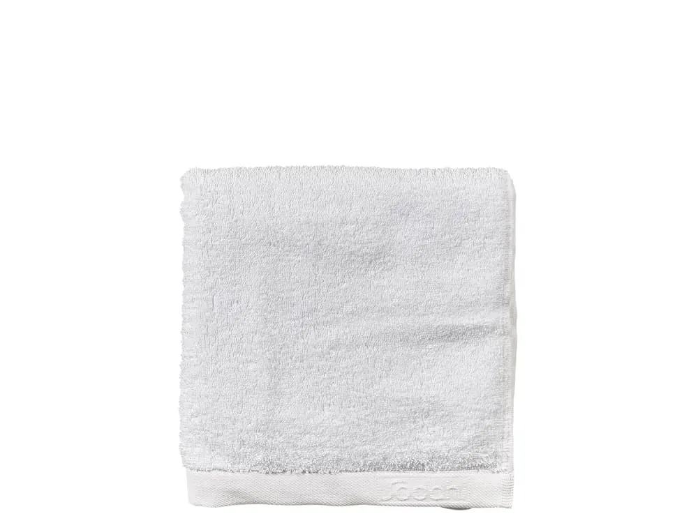 Illustration numéro 3 du produit Serviette en coton bio blanc  50x100 cm