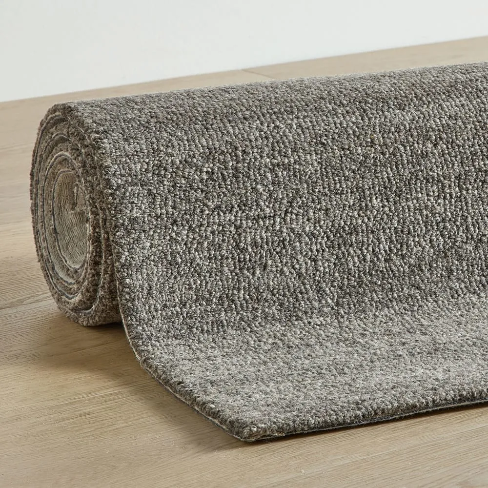 Illustration numéro 3 du produit Tapis de salon tufté main - gris 70x140 cm