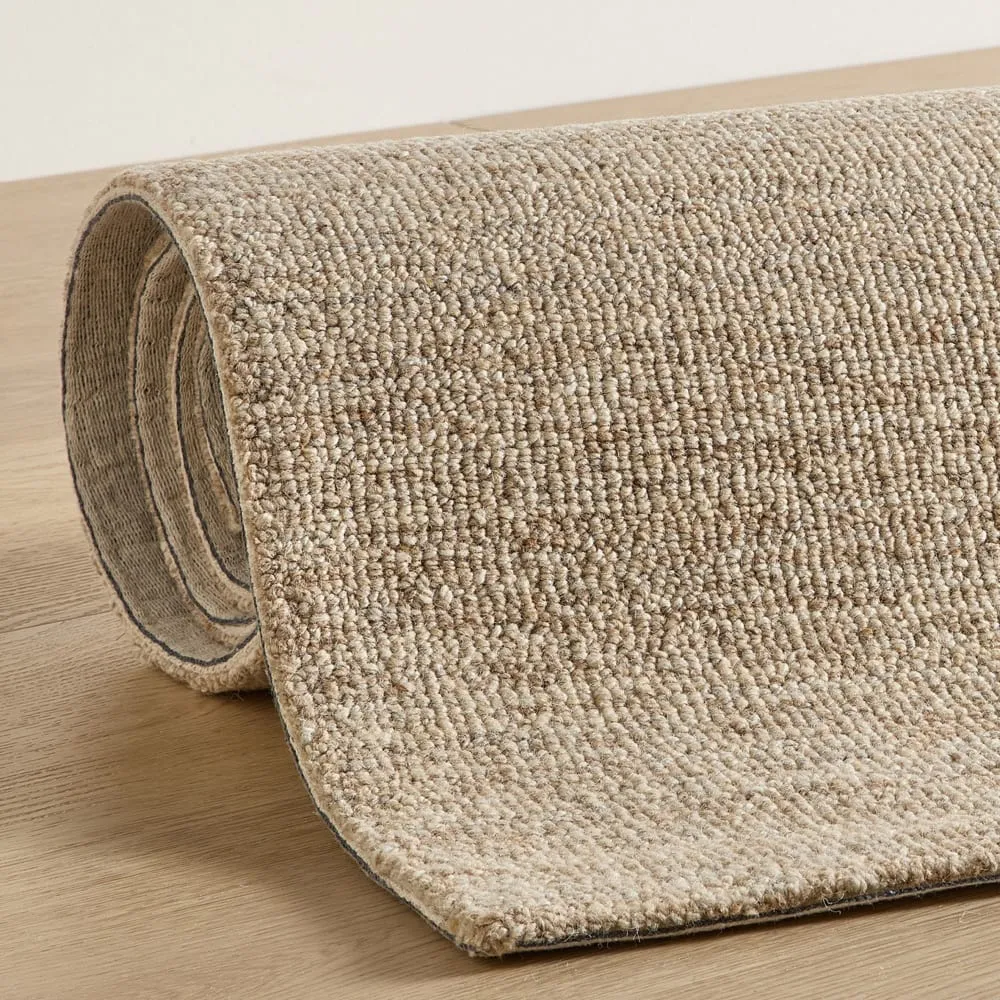 Illustration numéro 3 du produit Tapis de salon tufté main - gris clair 70x140 cm