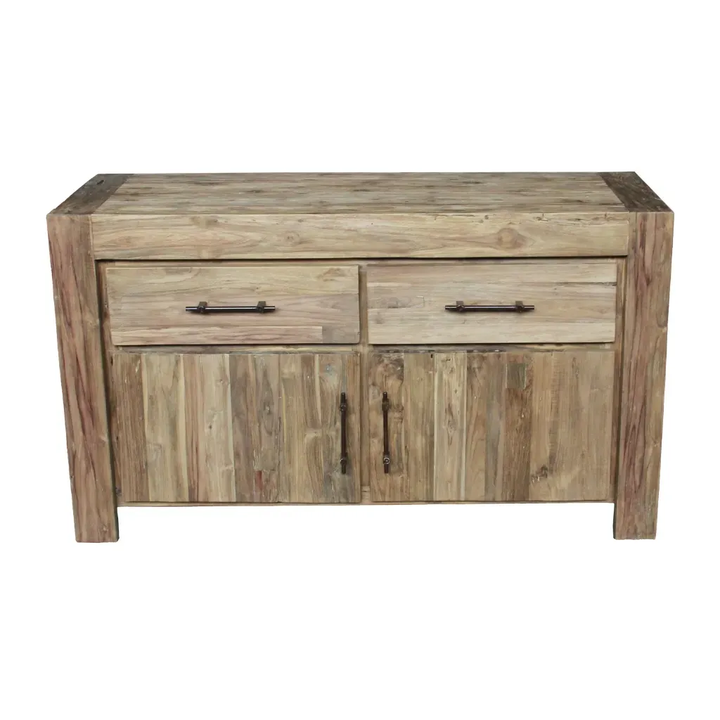 Illustration numéro 3 du produit Buffet en teck recyclé