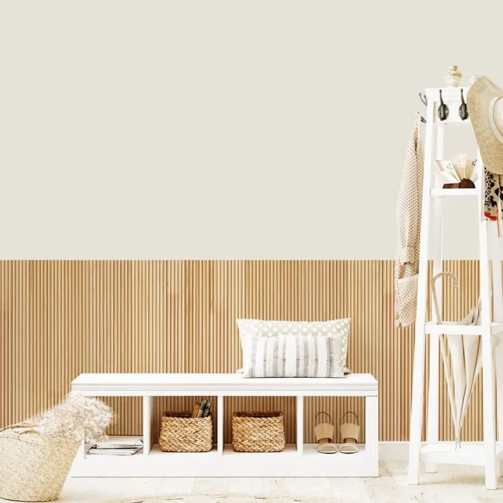 Illustration numéro 3 du produit Kit de 10 moulures murales - demi-ronds - Pin abouté - 10x(10x100cm)